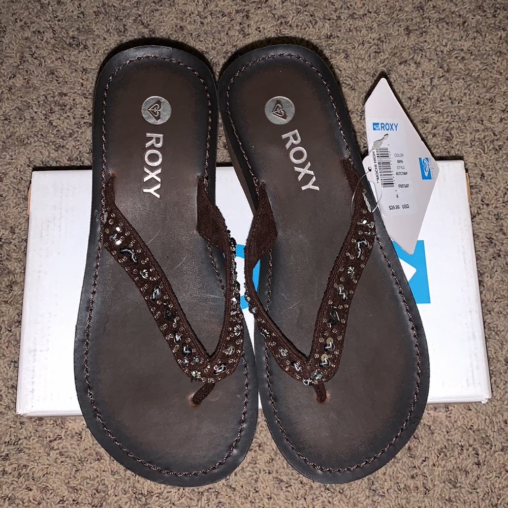 Roxy flip flop flops new with tags! - Picture 4 of 5